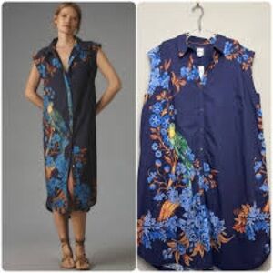 Anthropologie Maeve Button Down Dress size xxs
